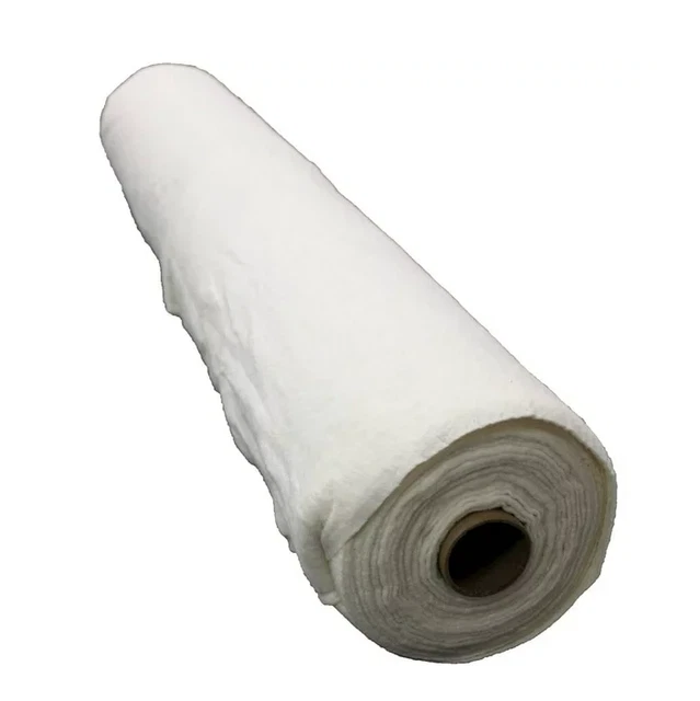 Bates de acolchado de algodón fusible. blanquecino. Paquete de 1"" x 6 yardas por el perno