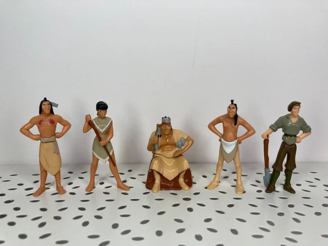 LOT x5 FIGURINES Nakoma Powhatan Kocoum Thomas Pocahontas DISNEY NESTLE JOUET