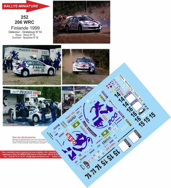 Hachette 1/24 Peugeot 206 WRC Finlande 2002 – Modèle Brûle/reid Collection