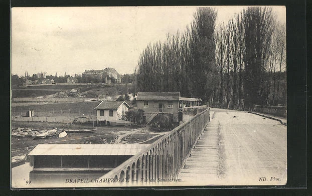 CPA Draveil-Champrosay, Vue du Sanatorium 1912