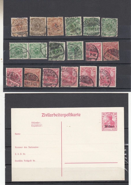 Kleines Lot DEUTSCHES REICH-gestempelt-