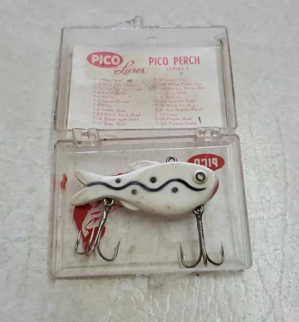 VINTAGE PICO PERCH Series 7 Fishing Lure w/ Box Padre Island Company.  $39.00 - PicClick