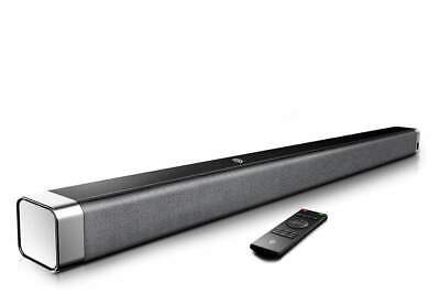 PS4/PS5 Barre de Son PC 50W PC Mini Soundbar avec DSP Intégré pour TV Videoprojecteur Téléphone Portable Connexion Optique/AUX/USB Mini Barre de Son 16 Pouces pour TV Bluetooth 5.0 sans Fil 