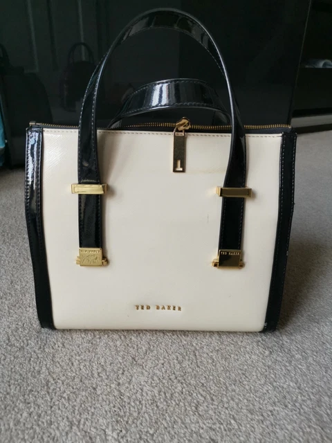 TED BAKER CREAM and black tote bag only 40 40.00 PicClick UK