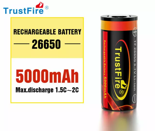 2x 14500 Battery 3.7v 800mah Li-ion Flat Genuine Ampsplus UK for