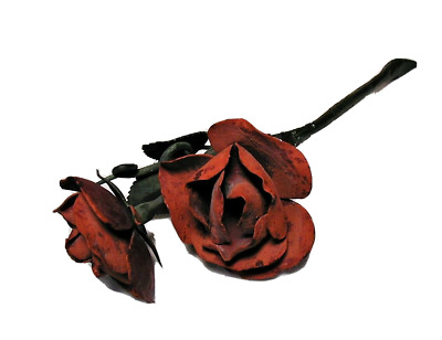 Iron Roses Sculpture -Hand Forged - Stunning - Vintage - Unique