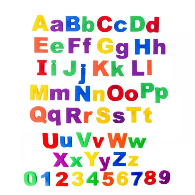 Kids Learning Teaching Magnetic Toys Letters Numbers Fridge Magnets Alphabet AU