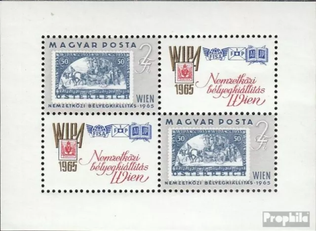 Hungría Bloque 47a (edición completa) nuevo 1965 exposicion de sellos