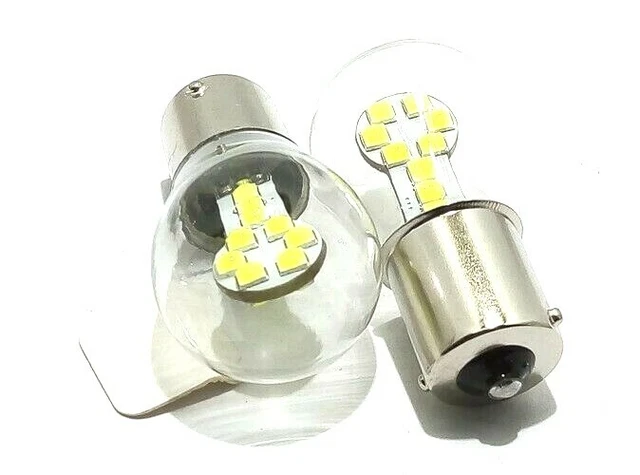 Ruiandsion 4 Lampadine LED 1156 12V Bianco Caldo BA15S P21W - Foto 6