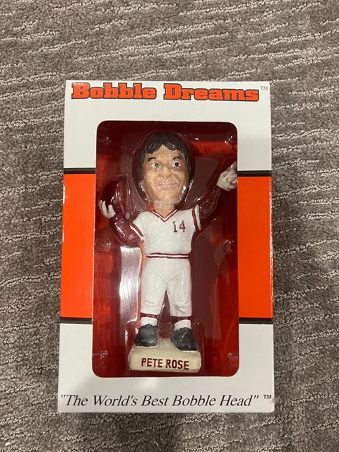New Bobble Head Dreams Cincinnati Reds Pete Rose #14 Farewell To Riverfront
