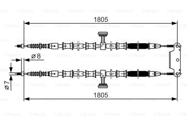 BOSCH Bremsseil 1 987 477 907