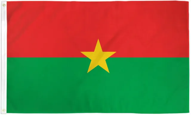 Burkina Faso Flag 3x5ft Flag of Burkina Faso Burkinabe Flag 3x5 House Flag 100D