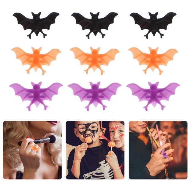 Anillos de murciélago de moda 60 piezas Halloween Fiesta Favores Cosplay Accesorios