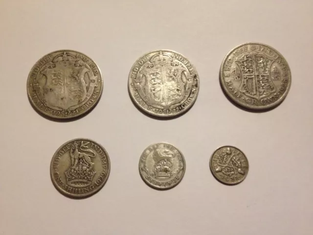 Pre 1947 British Silver Coins -  50% Silver - Job Lot (1) - 50 Grams