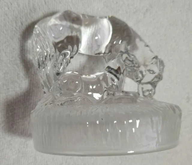 Royal Crystal Rock RCR Mare With Her Foal Figurine / Ornament 13cm High