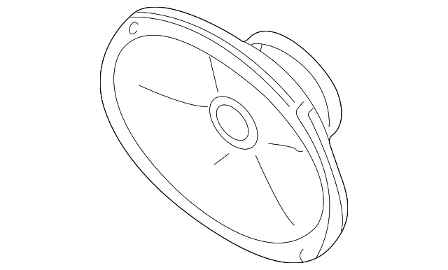 Genuine Mitsubishi Quarter Panel Speaker MR459828