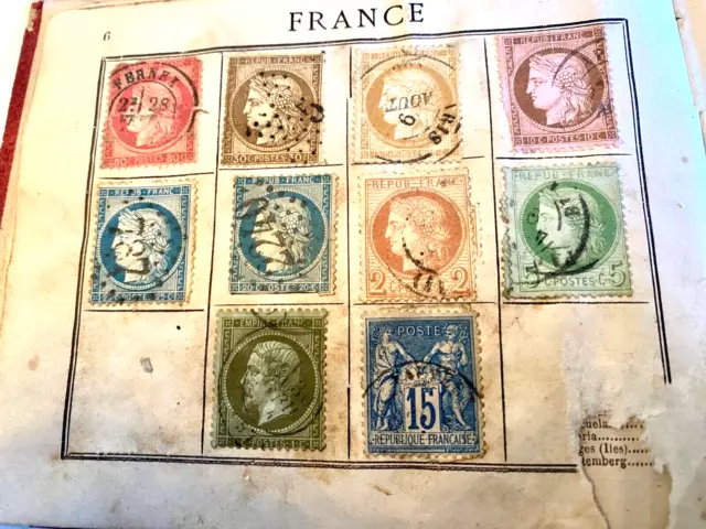 Timbres France CERES et Napoléon plus ...