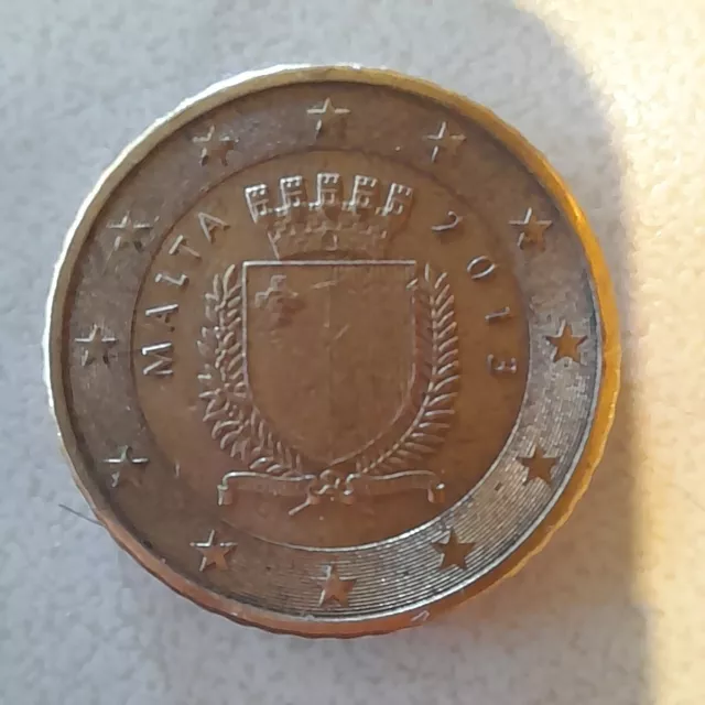 Moneta Da 50 Centesimi Di Euro Malta 2013