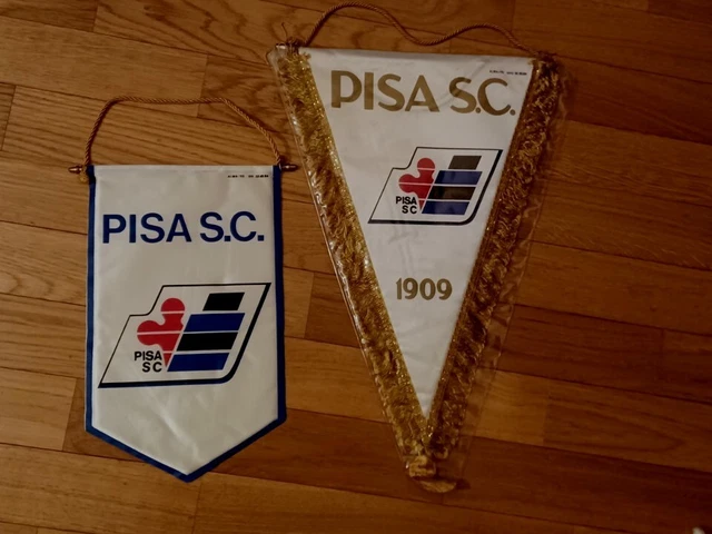 Lotto Gagliardetti Pisa Set Pennants Fanion Wimpel Maglia Pisa Collezione