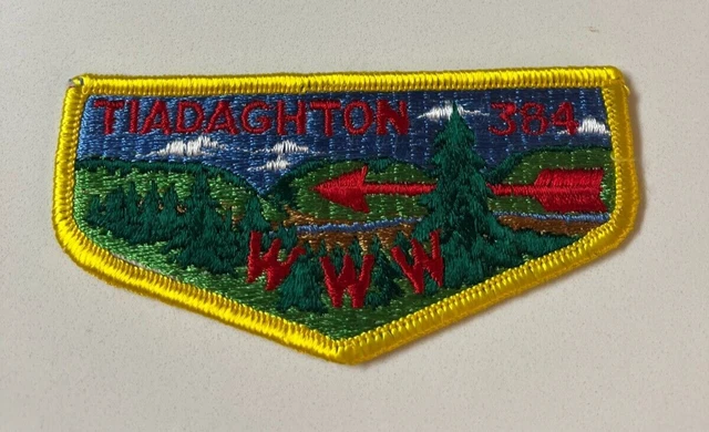 Boy Scout OA 384 Tiadaghton Lodge Flap S1 First Solid Flap