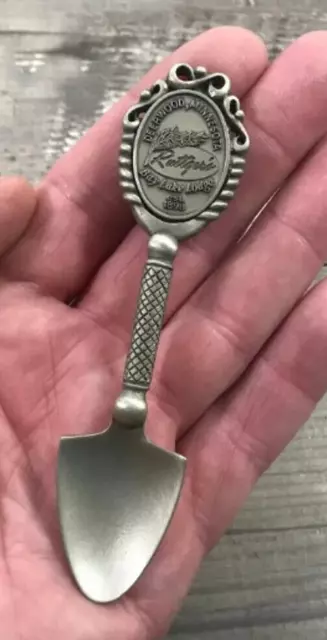 Deerwood Minnesota Ruttger's Bay FORT Pewter Travel Souvenir Spoon Shovel Shape
