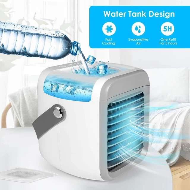 Personal Air Cooler, USB Rechargeable, Portable Air Conditioners Desktop Cooling