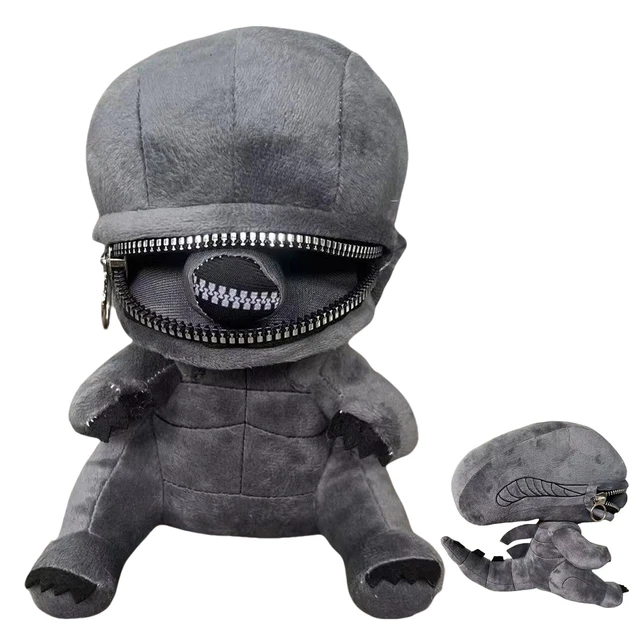 ALIEN XENOMORPH ZIPPER Mouth Plush Figure Toy Xenomorph Doll ...