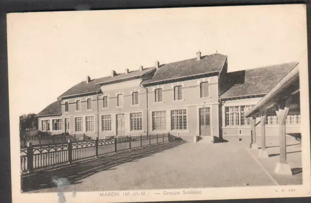 France unmailed post card Maron Meurthe et Moselle Groupe Scolaire