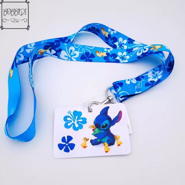 Lanière Disney Lilo et Stitch avec porte-badge d'identification