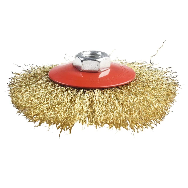 Newest Woodworking Brush Wire Bevel Brush Rotary Steel Wire Brush 115mm