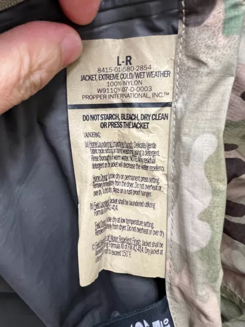 Usgi Ecwcs Multicam Gen Iii Level 6 Extreme Cold/Wet Weather Jacket - Large Reg 3