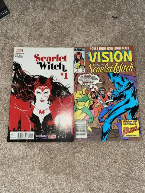 The Vision and the Scarlet Witch #2 1985 Marvel Comics Comic Book