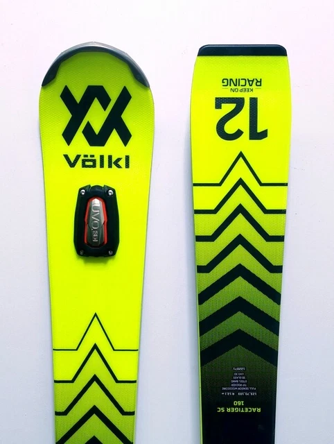 Völkl Racetiger SC yellow 3D UVO + vMotion 10 GripWalk - NEU - 160 cm  Mod. 2023