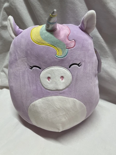 Squishmallow 12" Silvia The Purple Unicorn Plush Kellytoy NWT