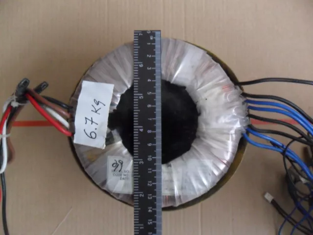 Toroidal Power Transformer 6.7Kg 240V/230V/120V to 4x 26V (or 2x 52V)(or 1x104V)