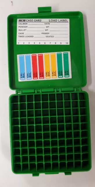 MTM Case-Guard 100 Round Flip-Top P-100-45-10 Cal Ammo Box Green