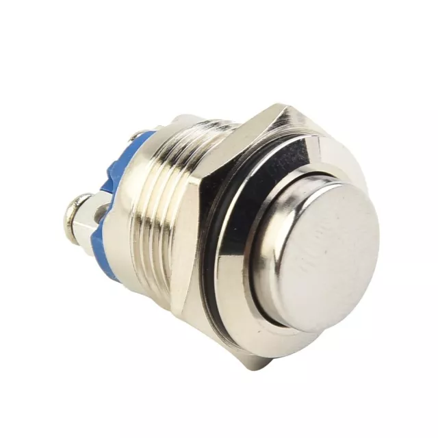 Waterproof IP66 16mm Metal Push Button Momentary On Off Horn Switch Brass