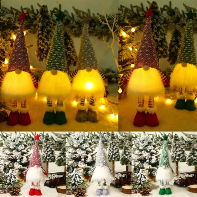 Red Christmas Lights Swedish Tomte Gnome Christmas Decorations