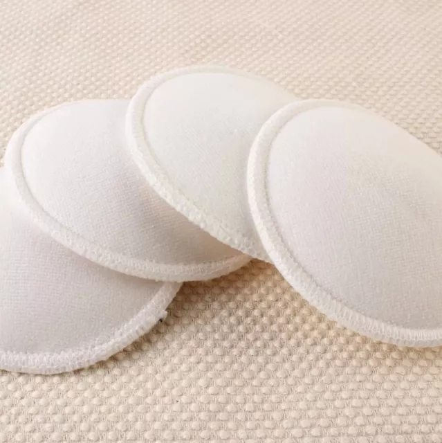 4Pcs Washable Nursing Pads - Reusable Breast Pads,Bra pads, Leakproof, Ultra SW