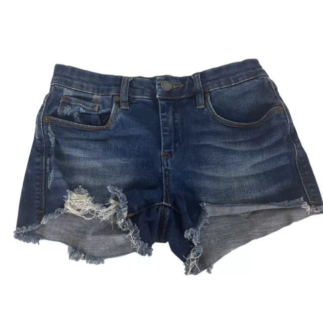 BLANKNYC The Essex Classic Cut Off Shorts Womens Size 25 Distressed Denim