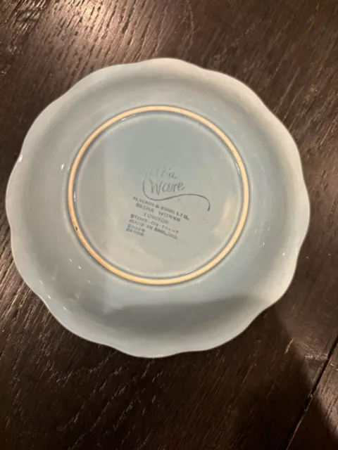 Vtg Melba Ware Blue Bowl 2