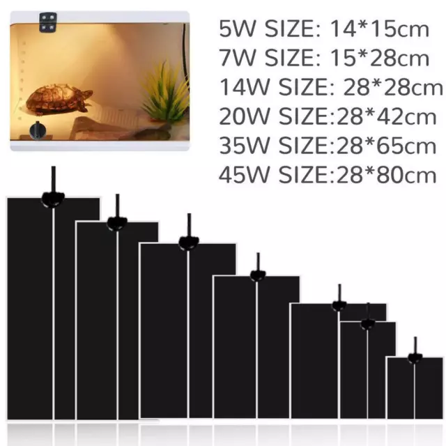 Pet Terrarium Heizmatte Bodenheizung Heizfolie Wärmematte Reptilien  HOT
