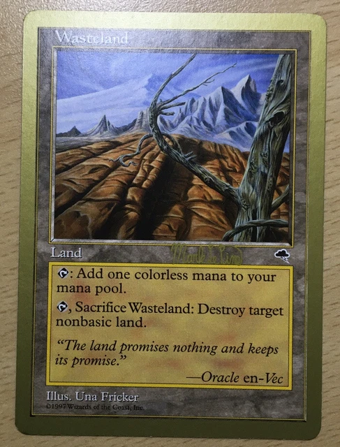 WASTELAND TEMPEST MTG Magic The Gathering Gold Border Collectible 5.00 -  PicClick UK