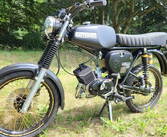 Simson S51/1C 5 Gang Sitzheizung E Start / Fernstart Papiere Wie Neu Led Vape