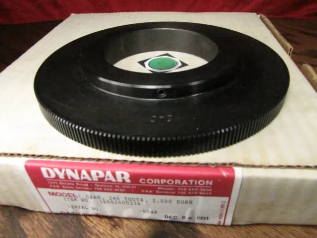 Dynapar Rotary Encoder Gear 240 Tooth 2.500 Bore # 16002600236