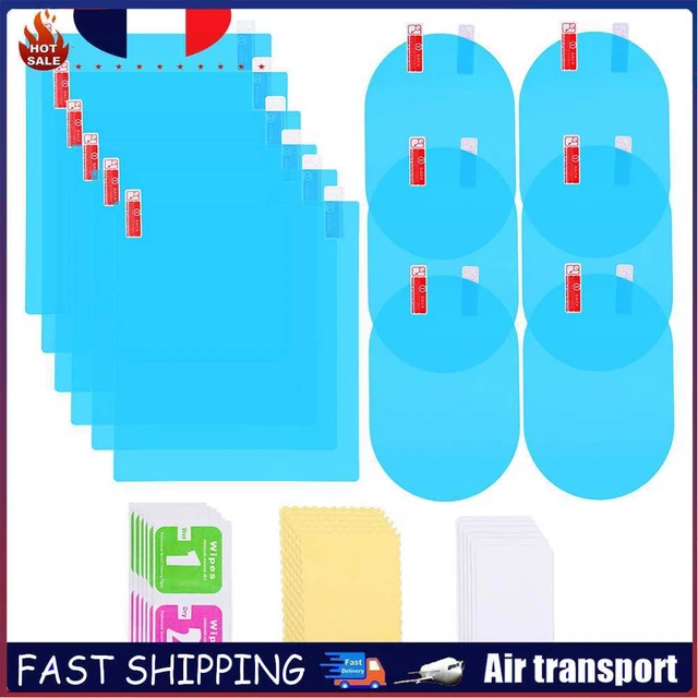 12x Rainproof Anti-glare Car Stickers Protective Film for Rearview Mirror Window