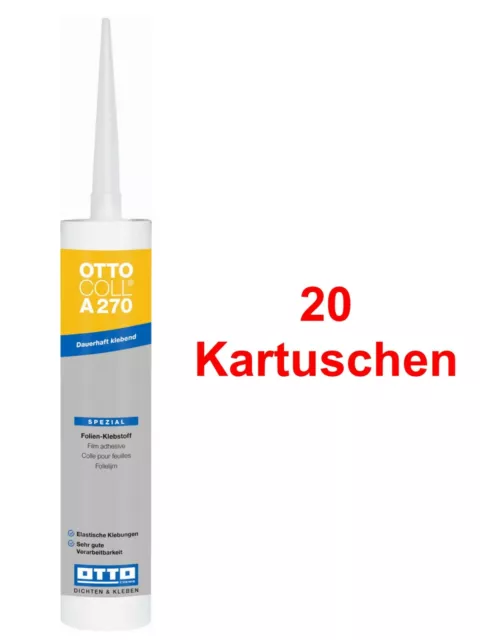 Ottocoll A270 20 x 310 ML Folien-Klebstoff Anti Umidità Barriera Cartongesso