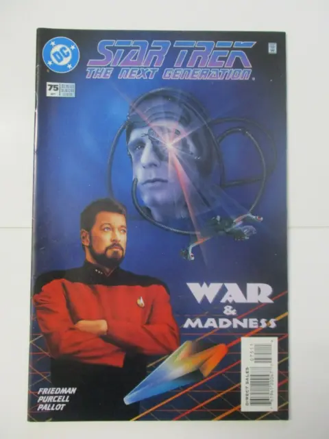 Star Trek The Next Generation #75 1995 Nm- 9.2 Dc Comics War Of Madness The Borg
