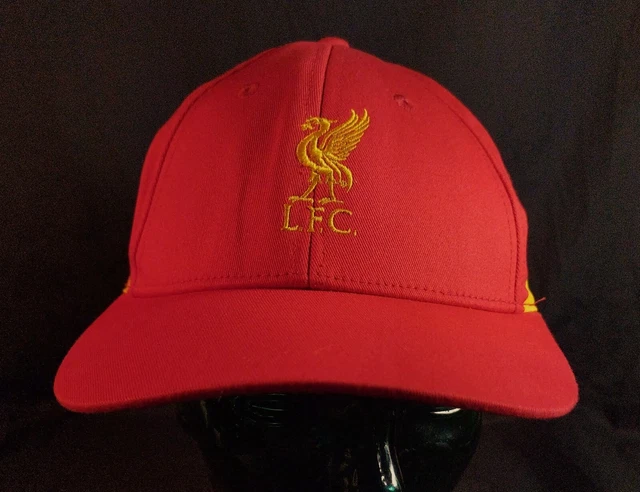 Liverpool Football Club Liverbird Hat Red with Gold Logo Adjustable Snapback Liverpool Football Club Liverbird Hat Red with Gold Logo Adjustable Snapback