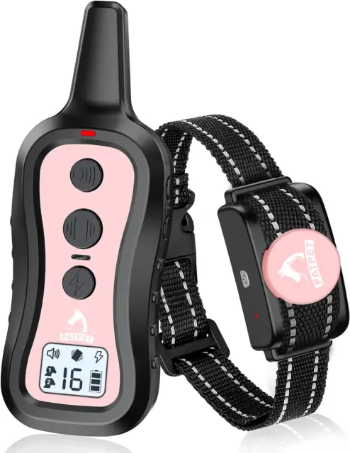 Dog Training Collar with Remote(8-100 Lbs), Rechargeable Shock Collar for Medium